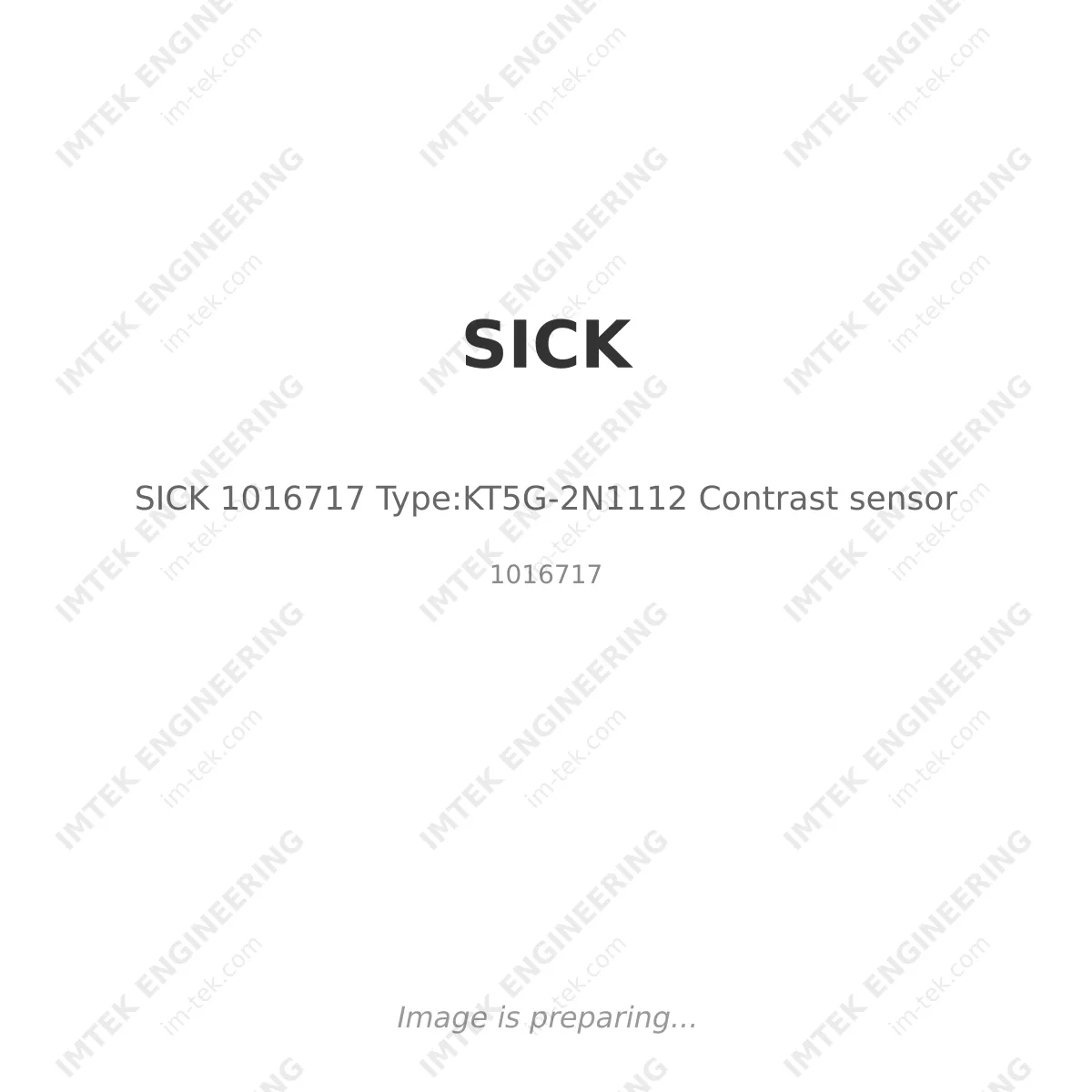 SICK SICK 1016717 Type:KT5G-2N1112 Contrast sensor - 1016717