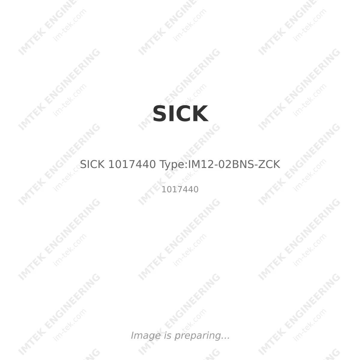 SICK SICK 1017440 Type:IM12-02BNS-ZCK - 1017440