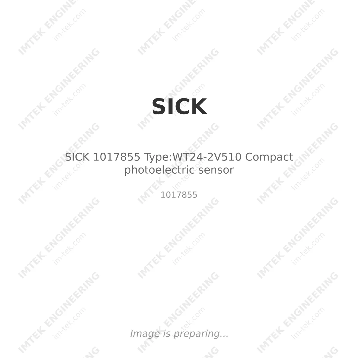 SICK SICK 1017855 Type:WT24-2V510 Compact photoelectric sensor - 1017855