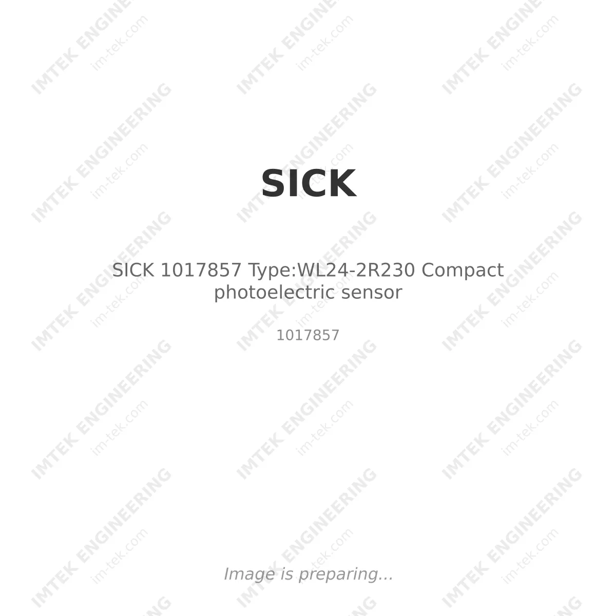 SICK SICK 1017857 Type:WL24-2R230 Compact photoelectric sensor - 1017857