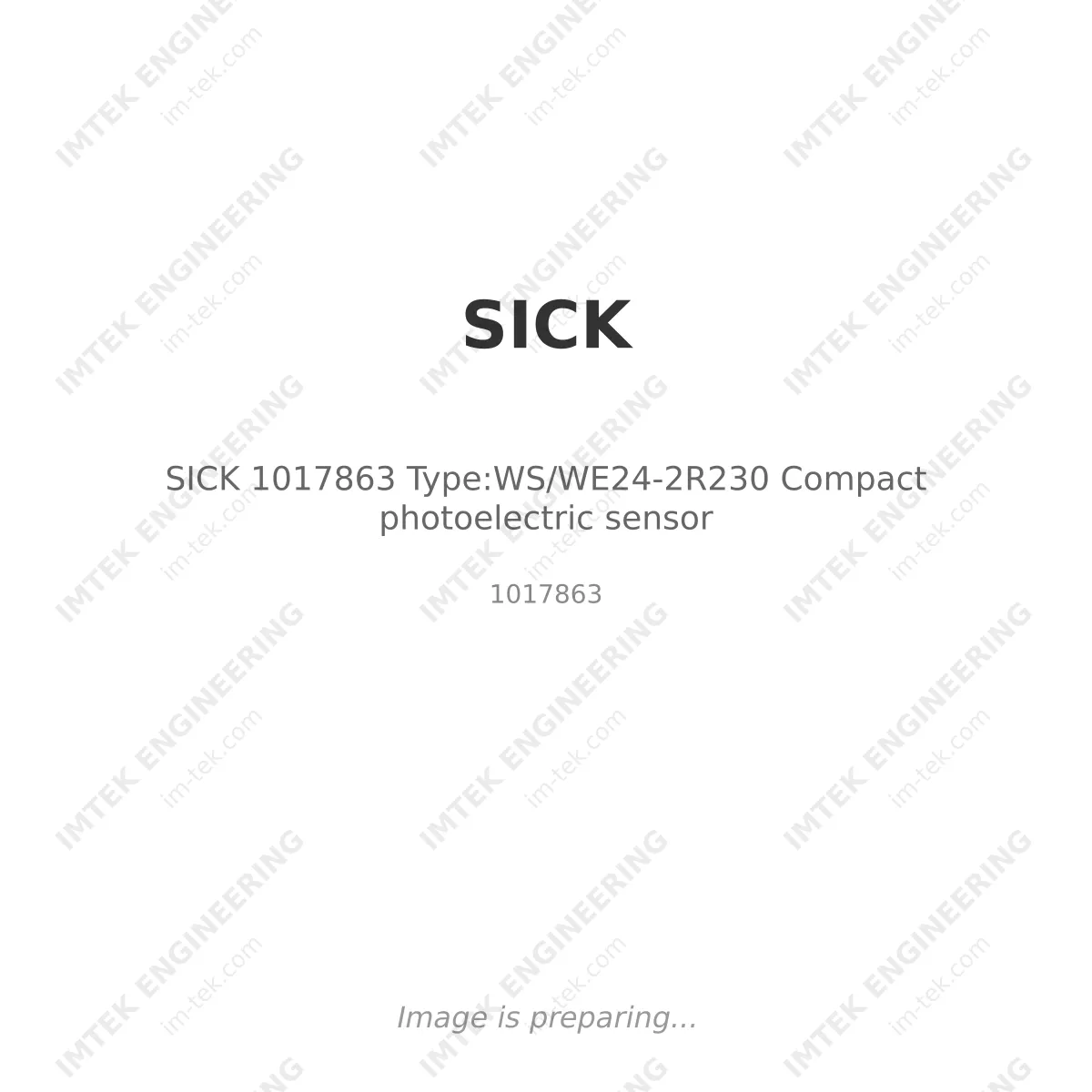 SICK SICK 1017863 Type:WS/WE24-2R230 Compact photoelectric sensor - 1017863