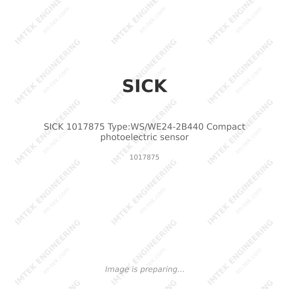 SICK SICK 1017875 Type:WS/WE24-2B440 Compact photoelectric sensor - 1017875