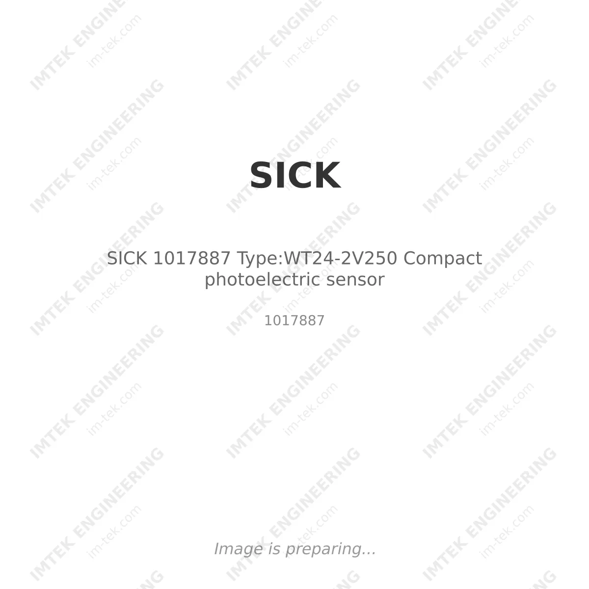 SICK SICK 1017887 Type:WT24-2V250 Compact photoelectric sensor - 1017887