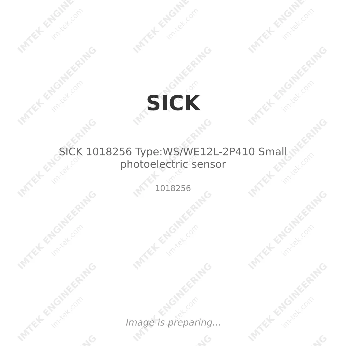 SICK SICK 1018256 Type:WS/WE12L-2P410 Small photoelectric sensor - 1018256