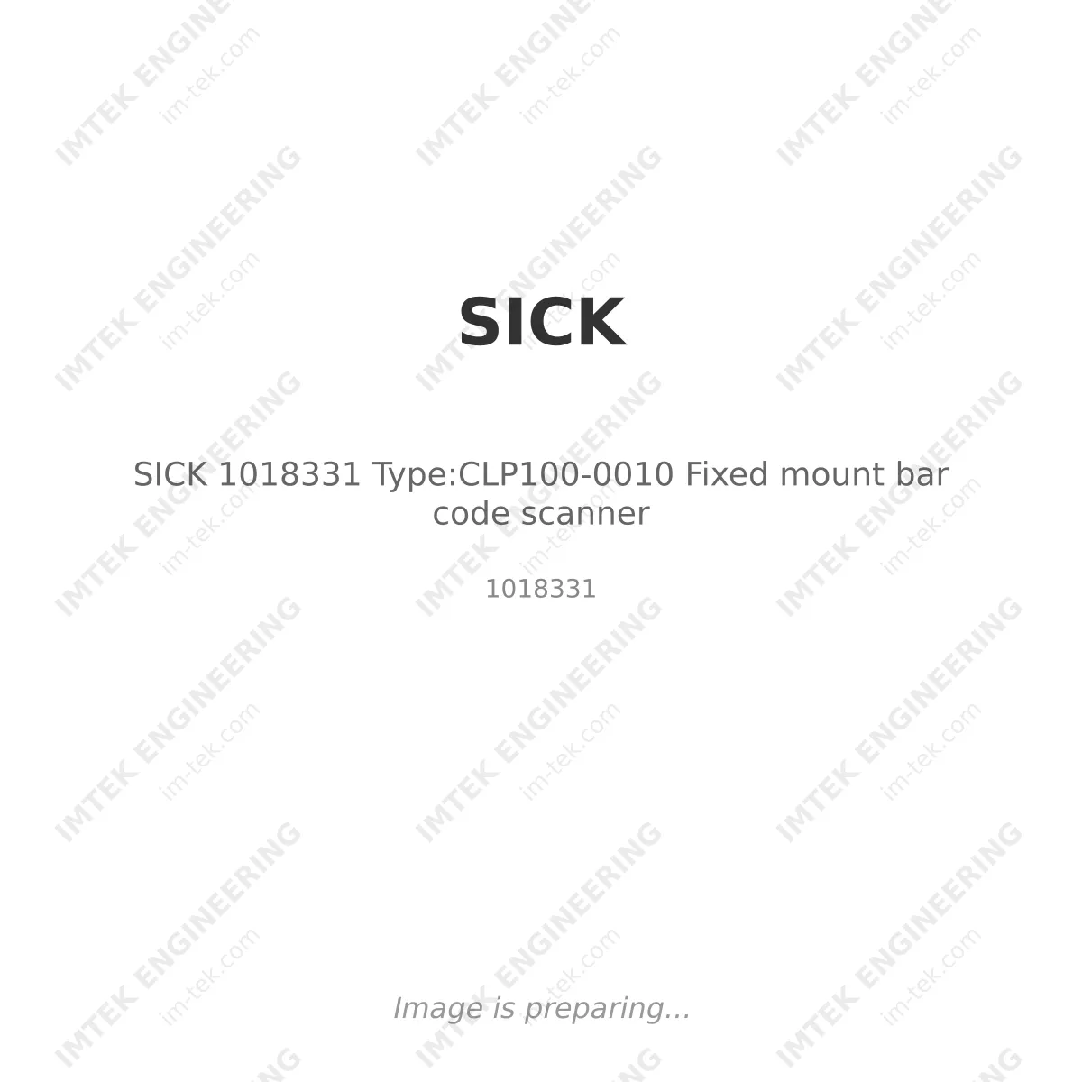 SICK SICK 1018331 Type:CLP100-0010 Fixed mount bar code scanner - 1018331