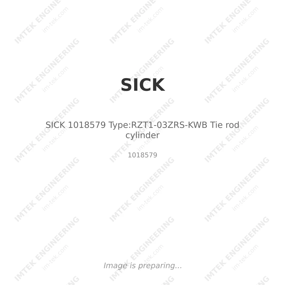 SICK SICK 1018579 Type:RZT1-03ZRS-KWB Tie rod cylinder - 1018579