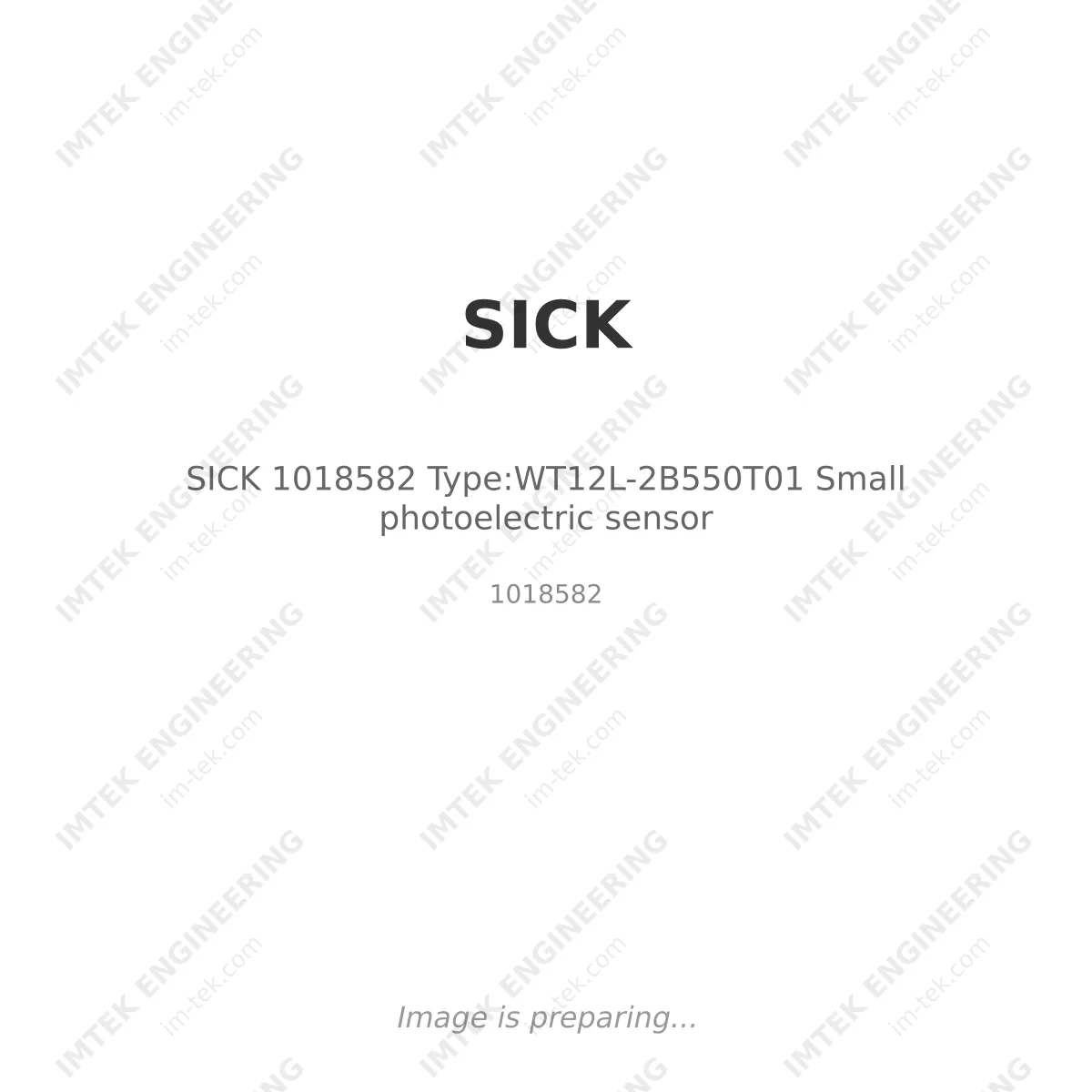 SICK SICK 1018582 Type:WT12L-2B550T01 Small photoelectric sensor - 1018582