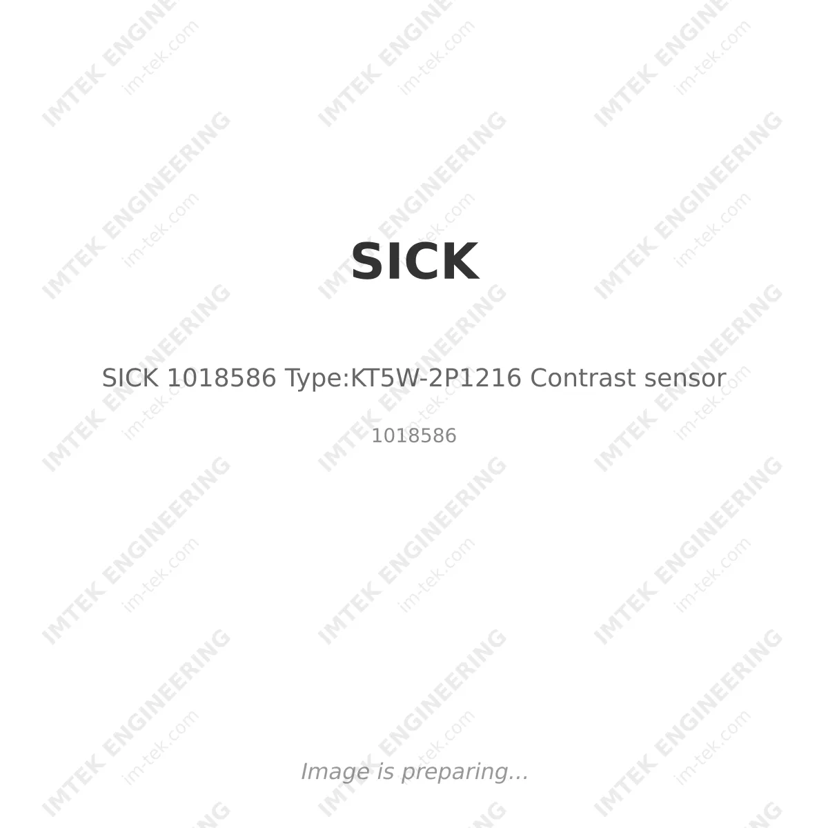 SICK SICK 1018586 Type:KT5W-2P1216 Contrast sensor - 1018586