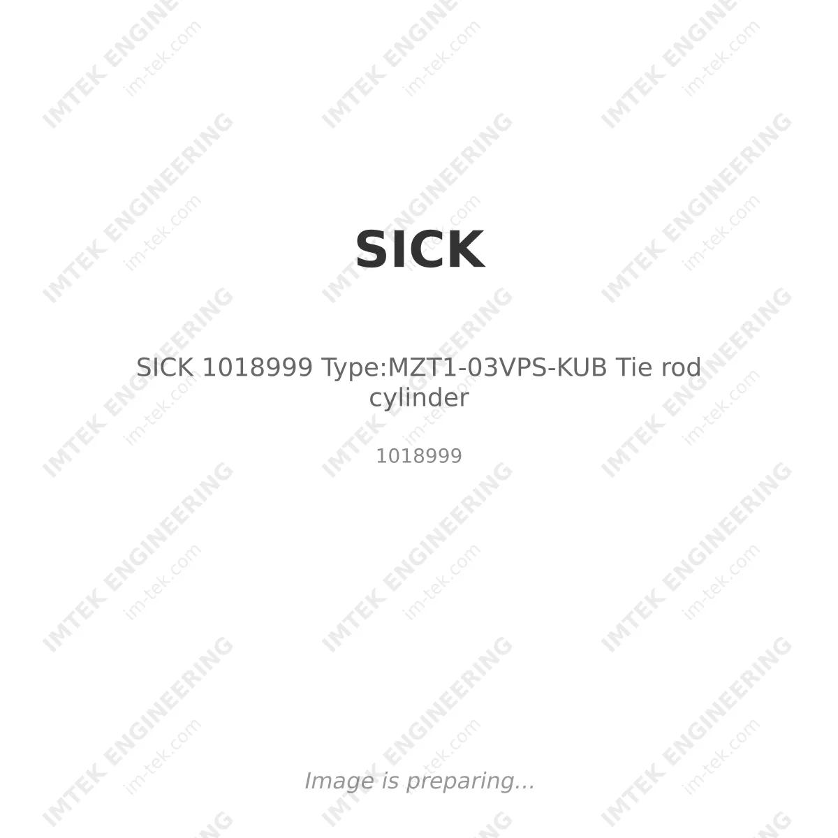 SICK SICK 1018999 Type:MZT1-03VPS-KUB Tie rod cylinder - 1018999