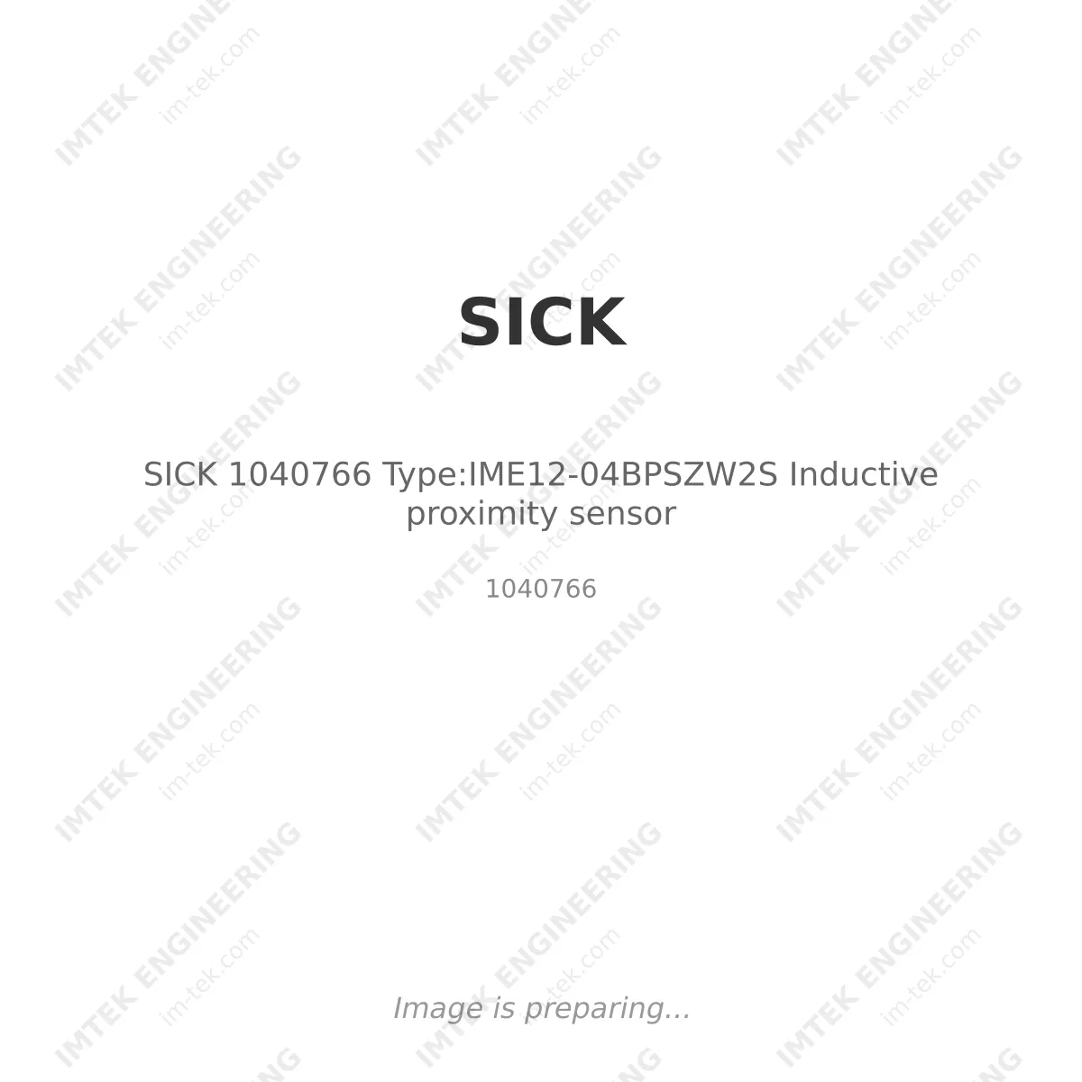 SICK SICK 1040766 Type:IME12-04BPSZW2S Inductive proximity sensor - 1040766