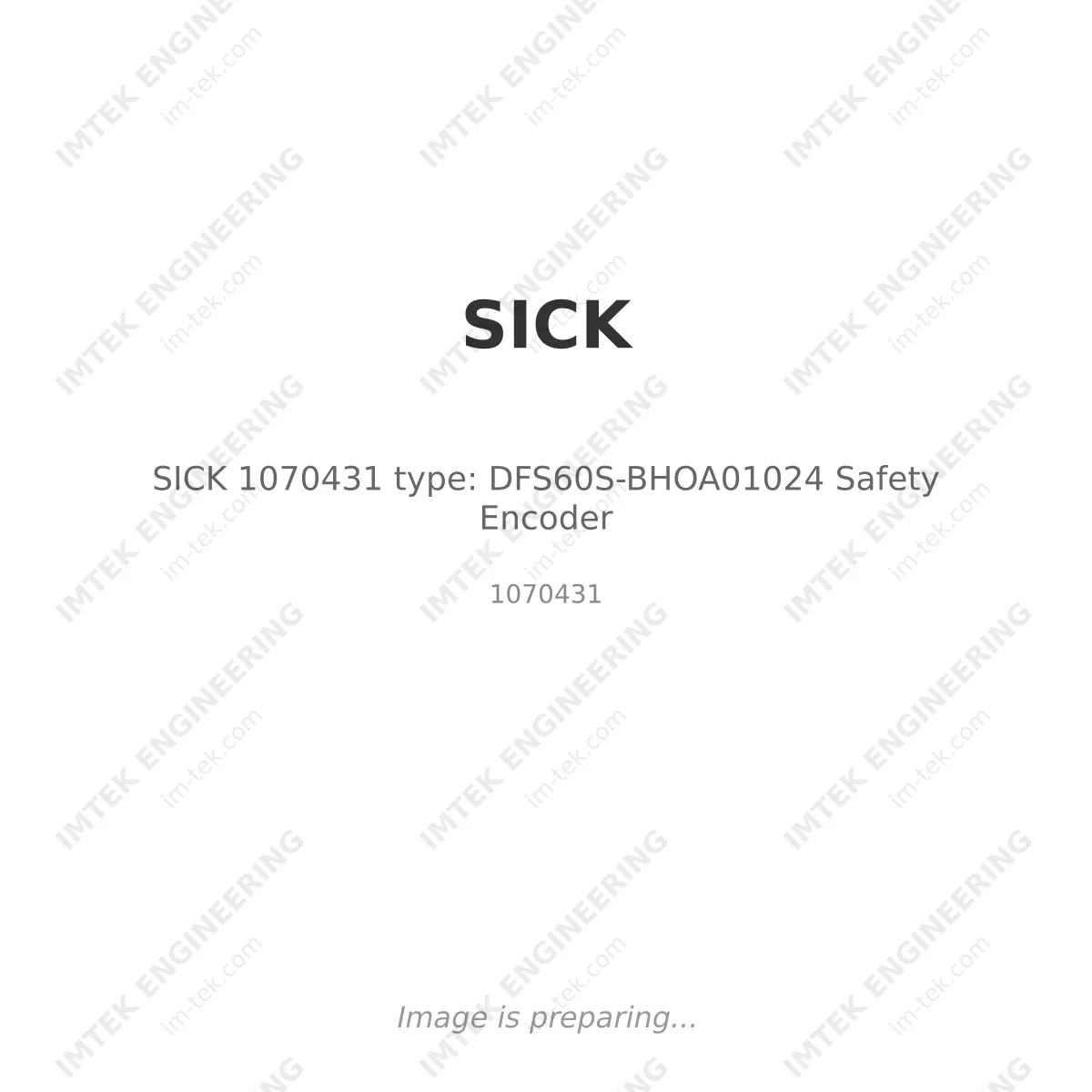 SICK SICK 1070431 type: DFS60S-BHOA01024 Safety Encoder - 1070431