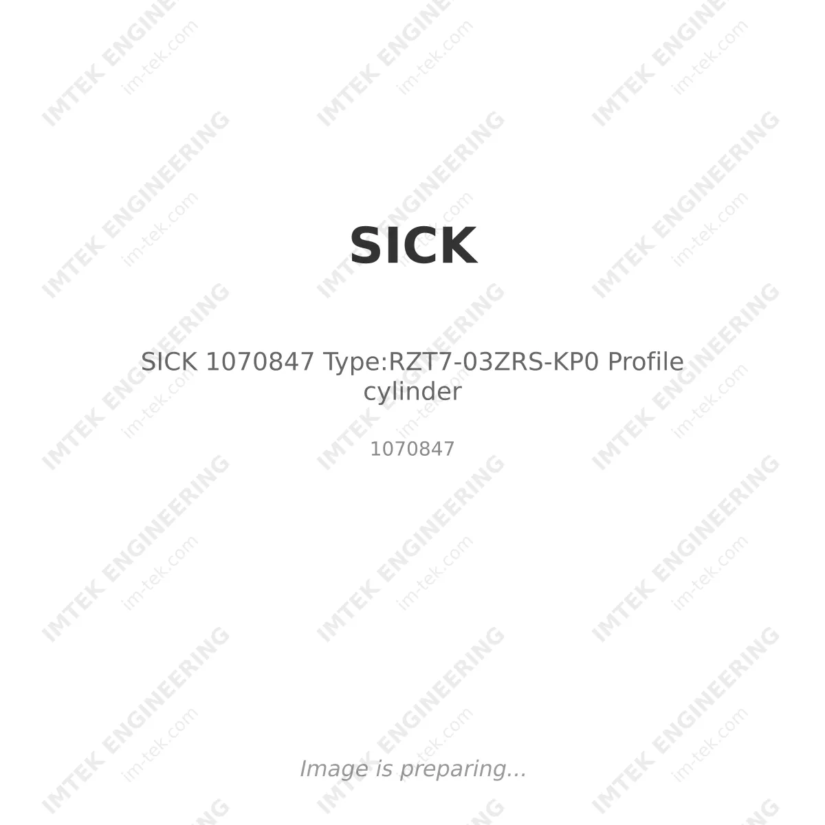 SICK SICK 1070847 Type:RZT7-03ZRS-KP0 Profile cylinder - 1070847