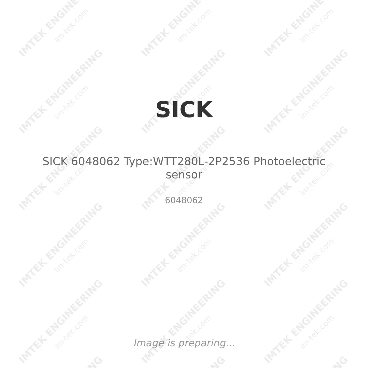 SICK SICK 6048062 Type:WTT280L-2P2536 Photoelectric sensor - 6048062