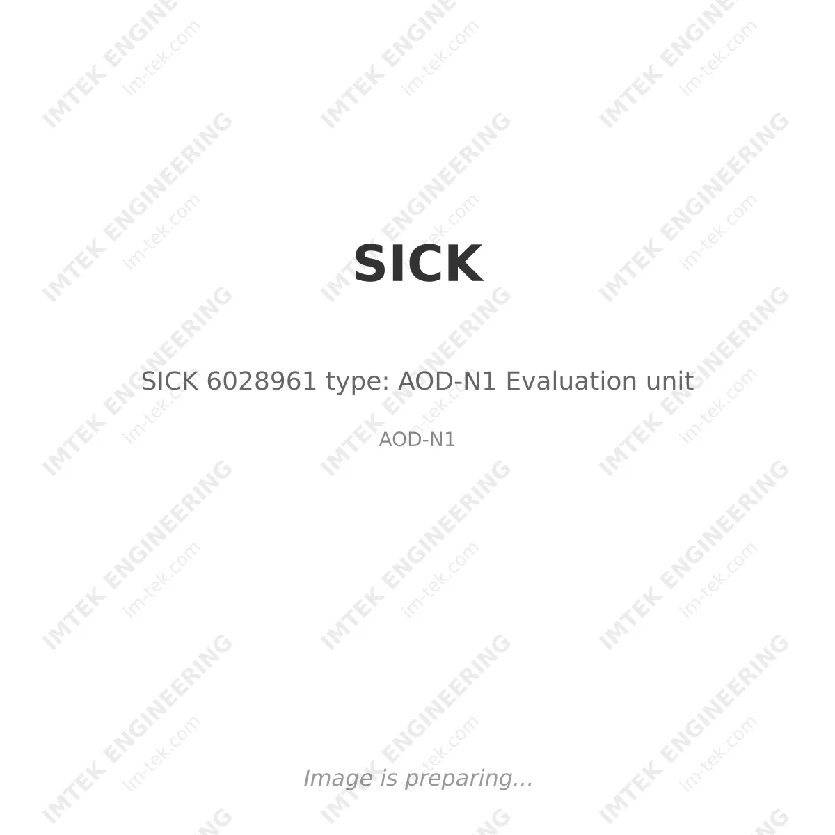 SICK SICK 6028961 type: AOD-N1 Evaluation unit - AOD-N1