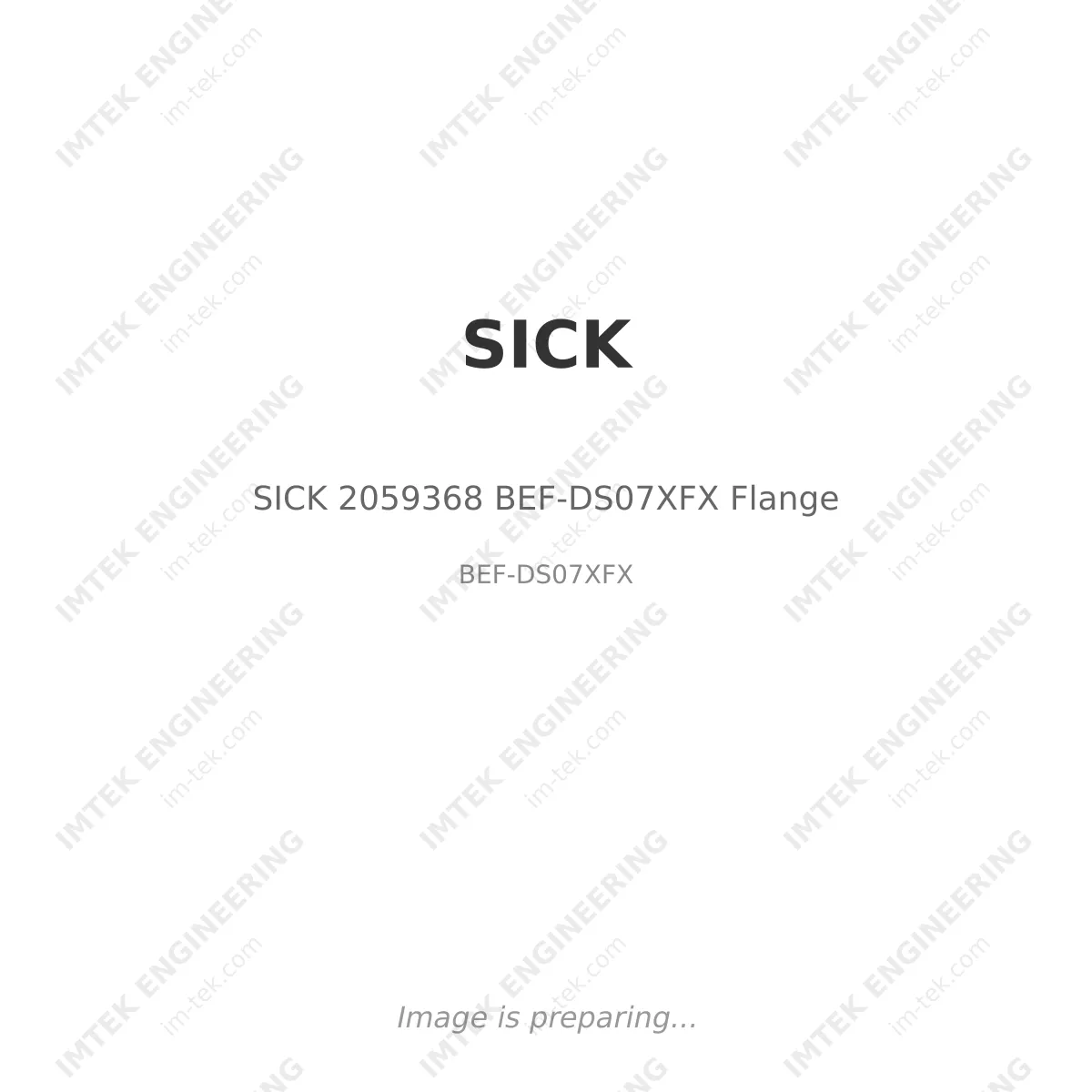 SICK SICK 2059368 BEF-DS07XFX Flange - BEF-DS07XFX
