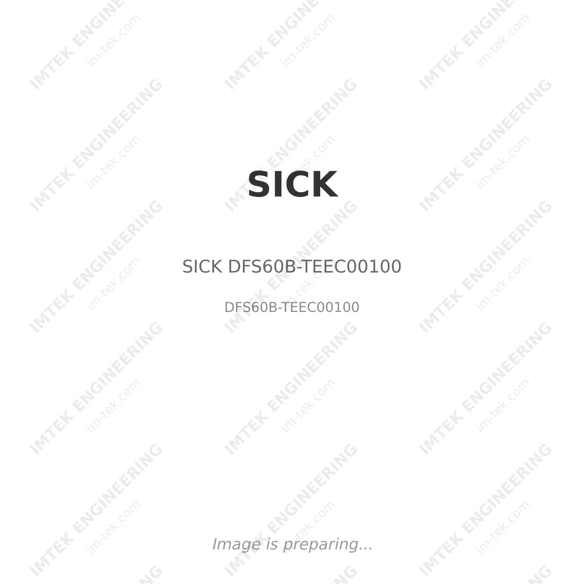 SICK SICK DFS60B-TEEC00100 - DFS60B-TEEC00100