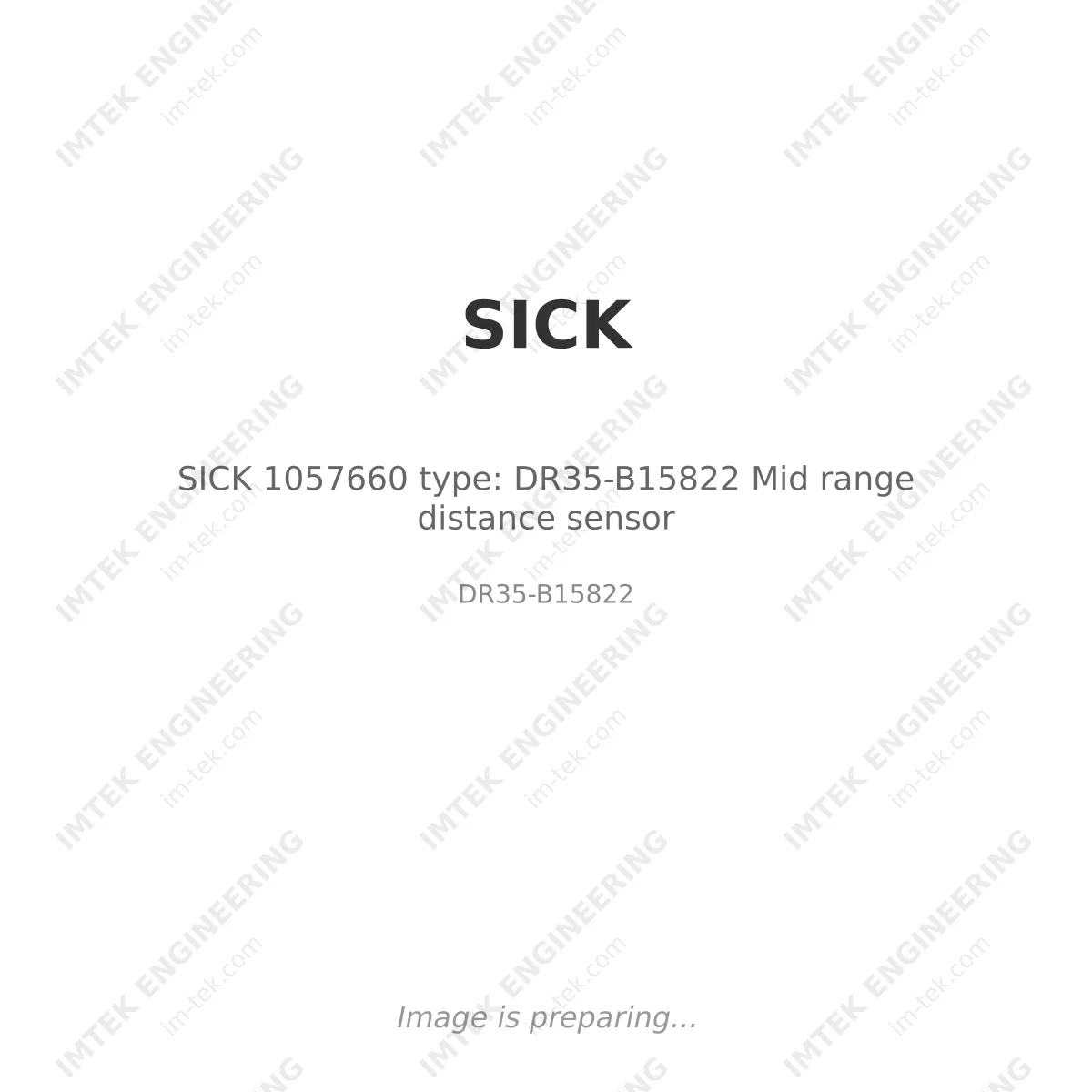 SICK SICK 1057660 type: DR35-B15822 Mid range distance sensor - DR35-B15822