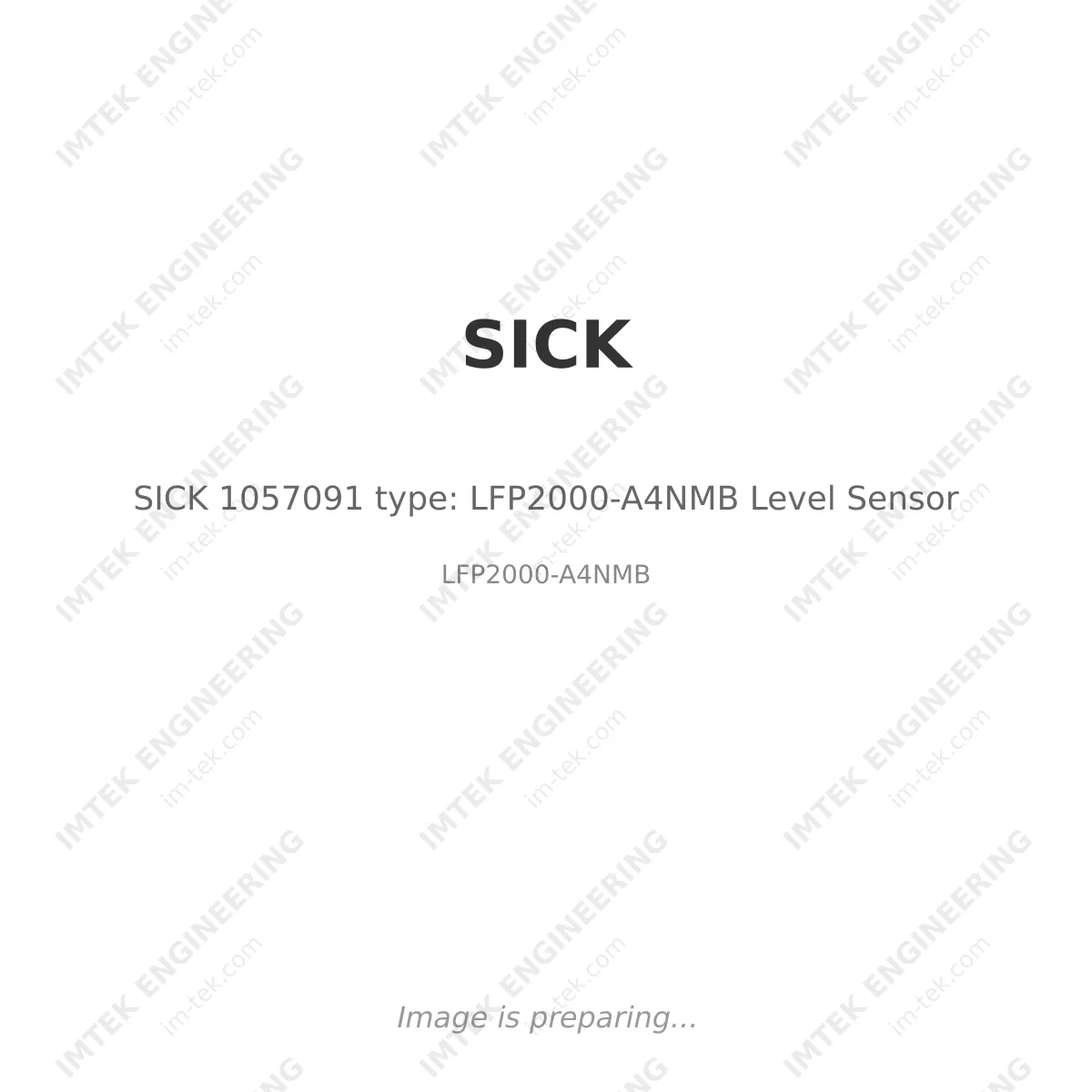 SICK SICK 1057091 type: LFP2000-A4NMB Level Sensor - LFP2000-A4NMB