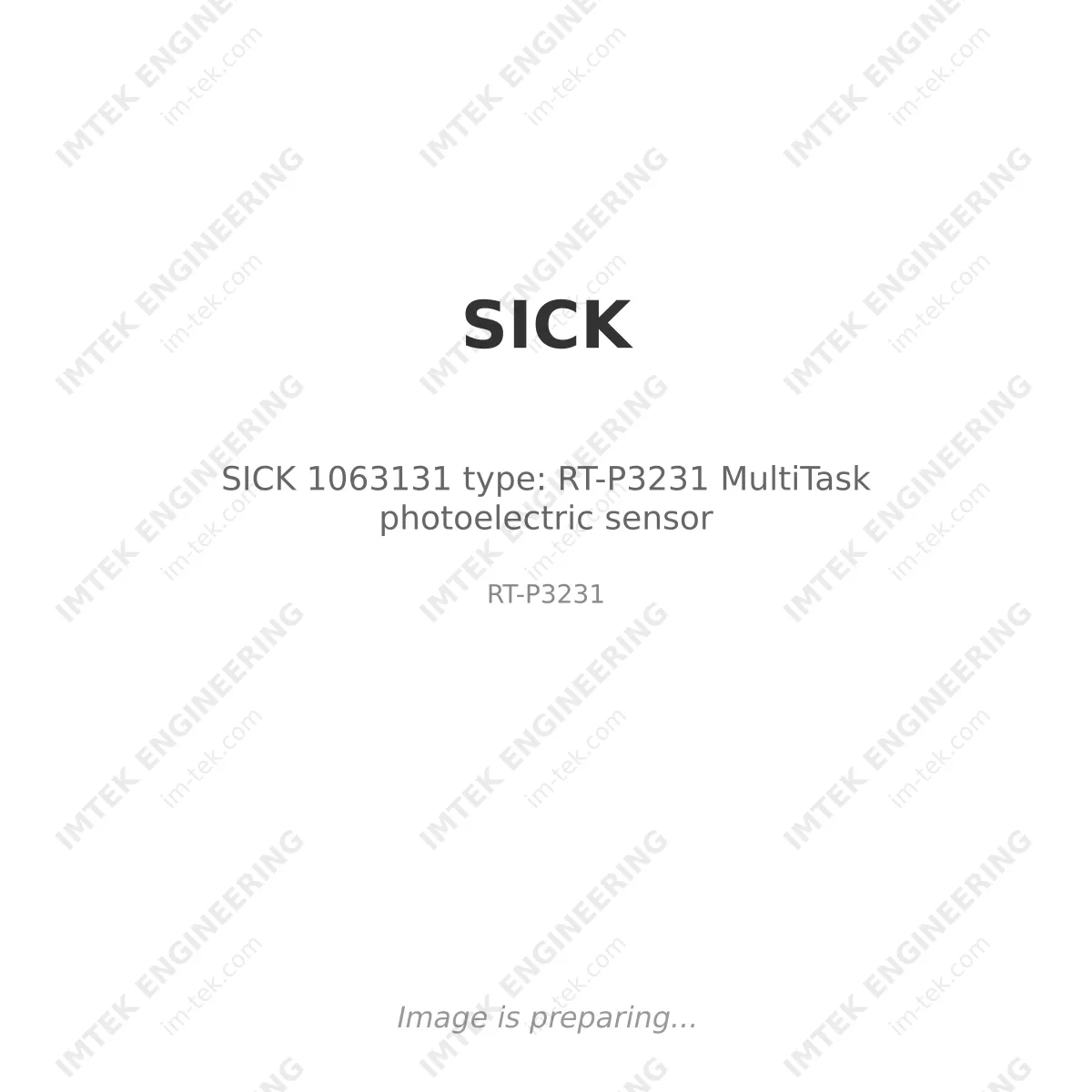 SICK SICK 1063131 type: RT-P3231 MultiTask photoelectric sensor - RT-P3231