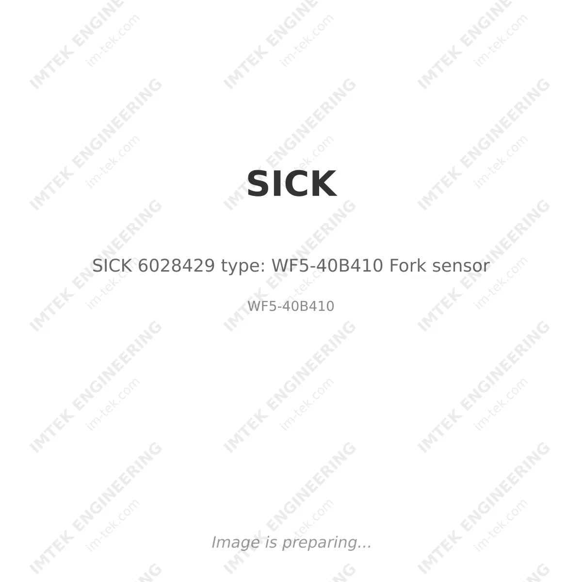 SICK SICK 6028429 type: WF5-40B410 Fork sensor - WF5-40B410