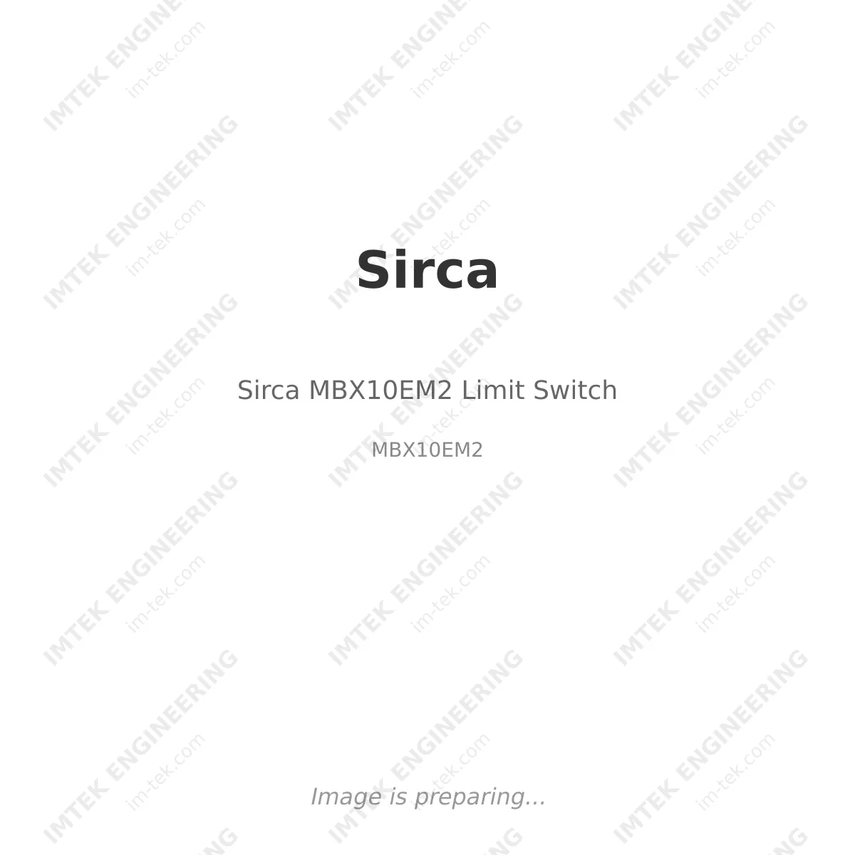 Sirca Sirca MBX10EM2 Limit Switch - MBX10EM2