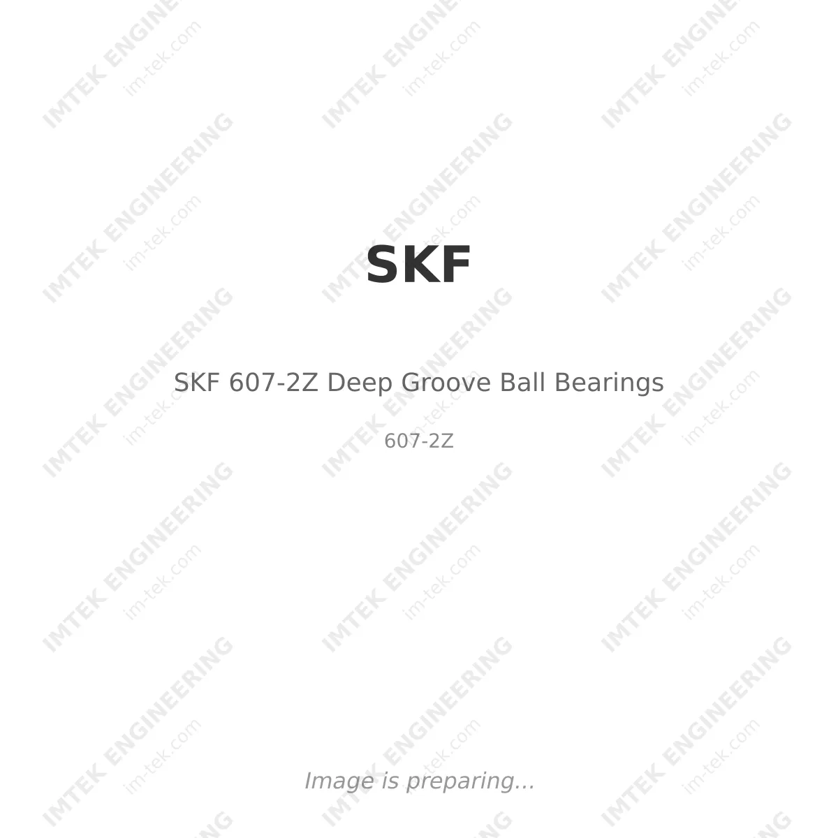SKF SKF 607-2Z Deep Groove Ball Bearings - 607-2Z