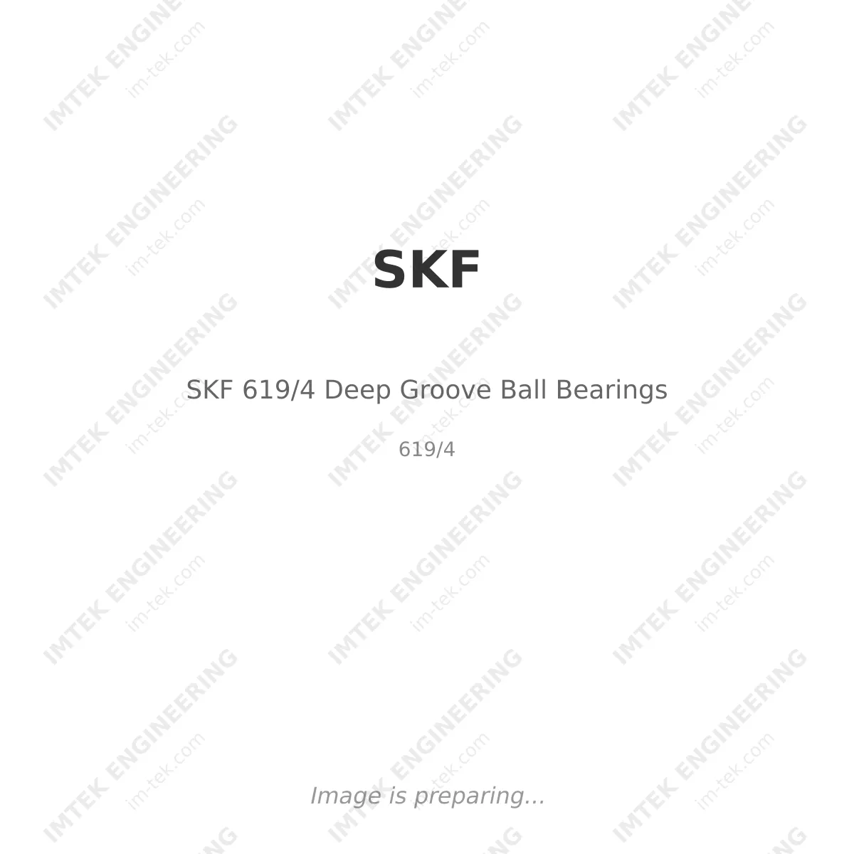 SKF SKF 619/4 Deep Groove Ball Bearings - 619/4