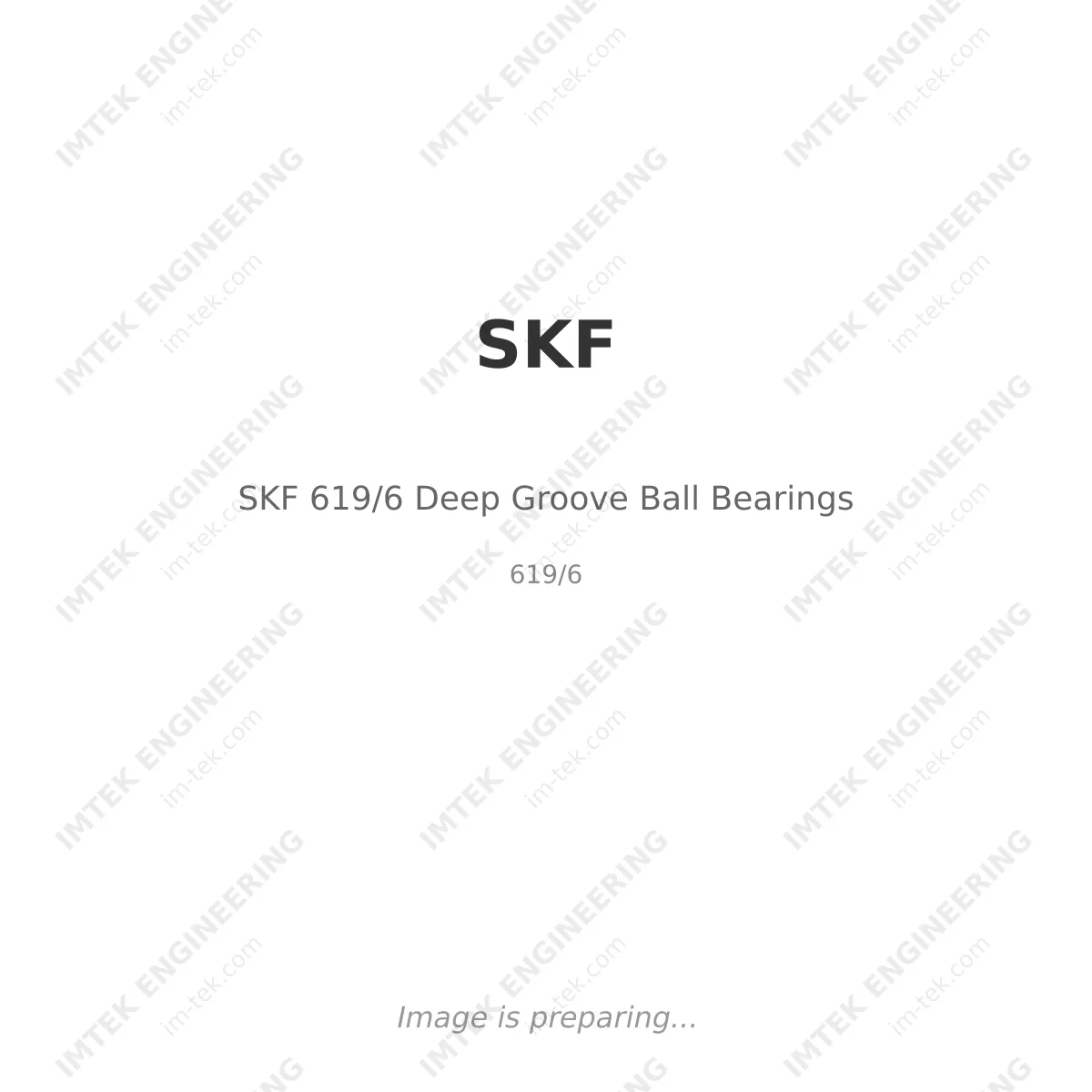 SKF SKF 619/6 Deep Groove Ball Bearings - 619/6