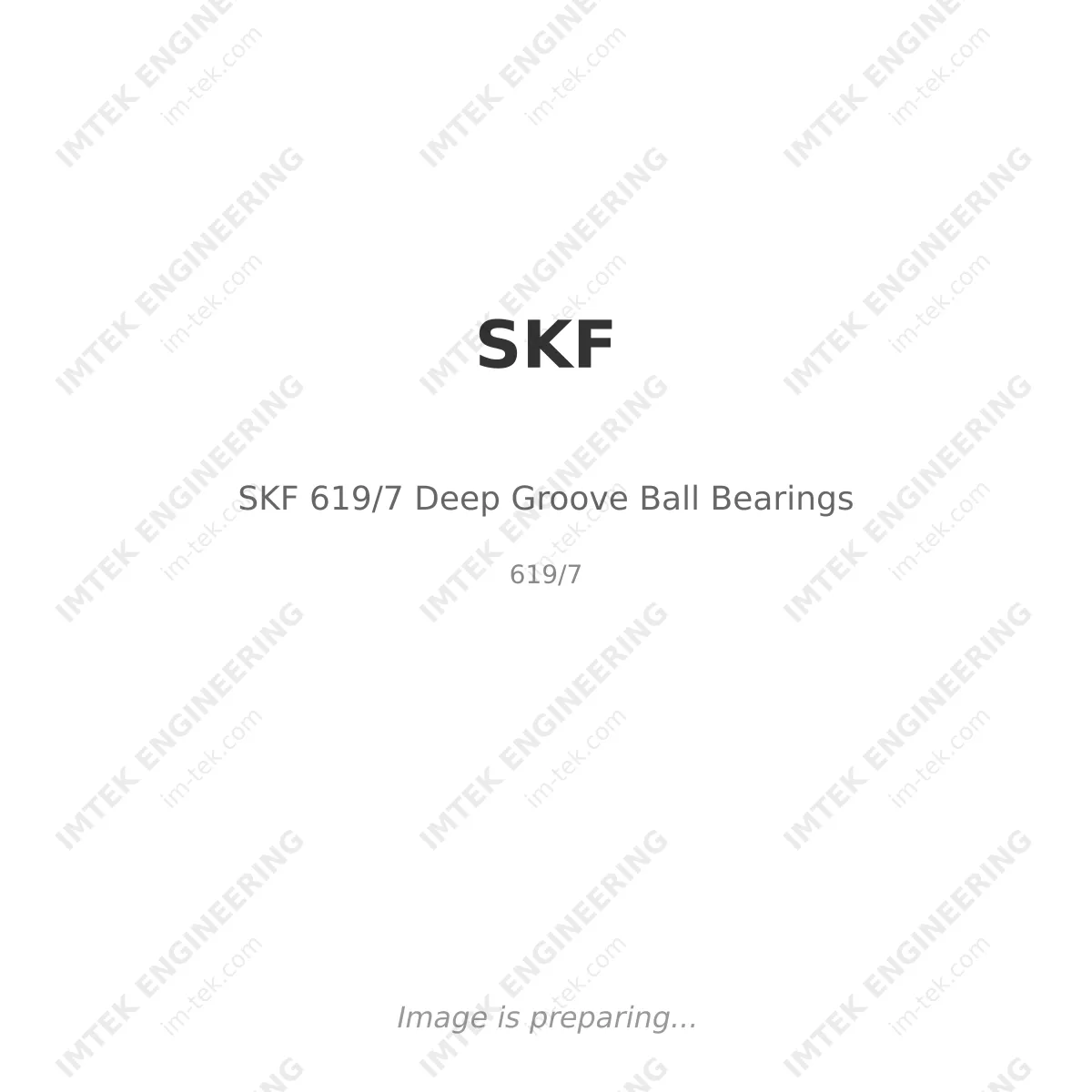 SKF SKF 619/7 Deep Groove Ball Bearings - 619/7