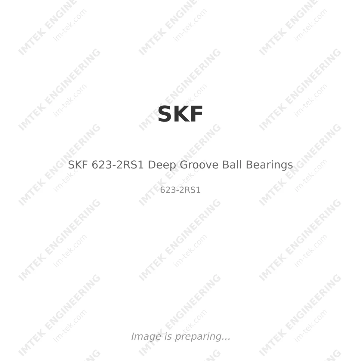 SKF SKF 623-2RS1 Deep Groove Ball Bearings - 623-2RS1