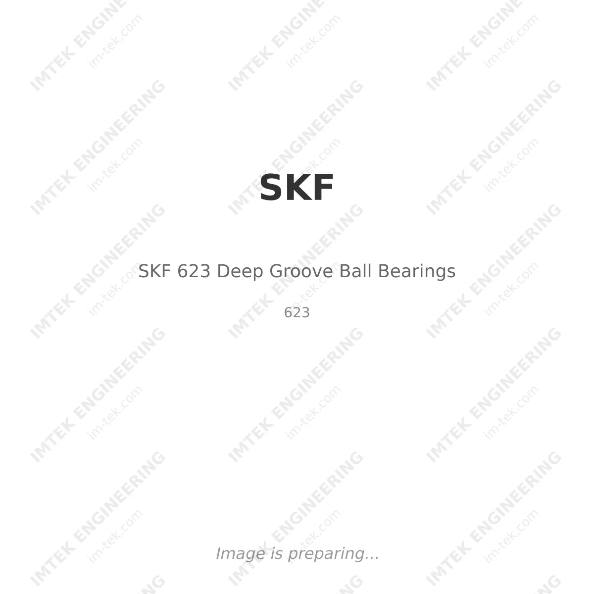 SKF SKF 623 Deep Groove Ball Bearings - 623