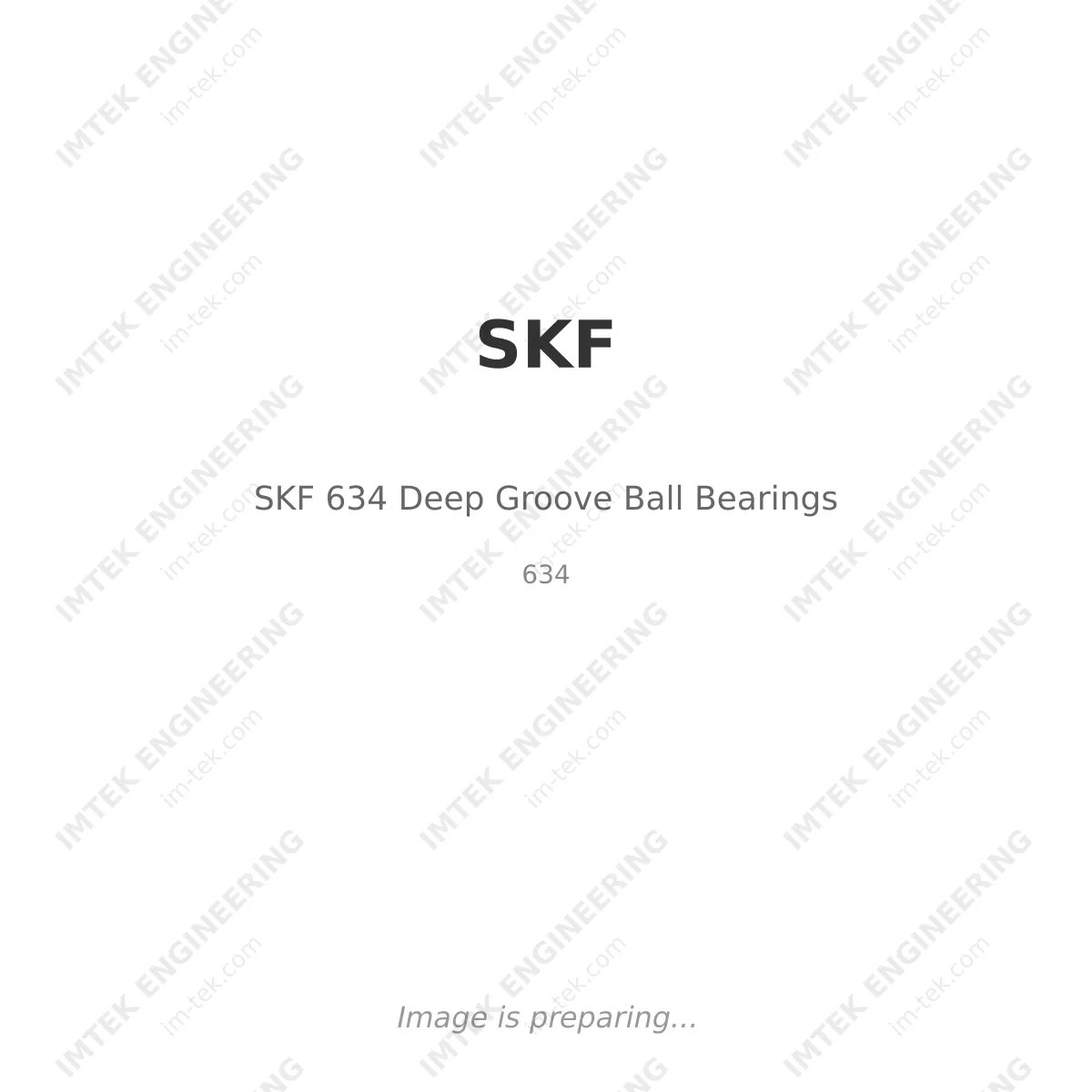 SKF SKF 634 Deep Groove Ball Bearings - 634