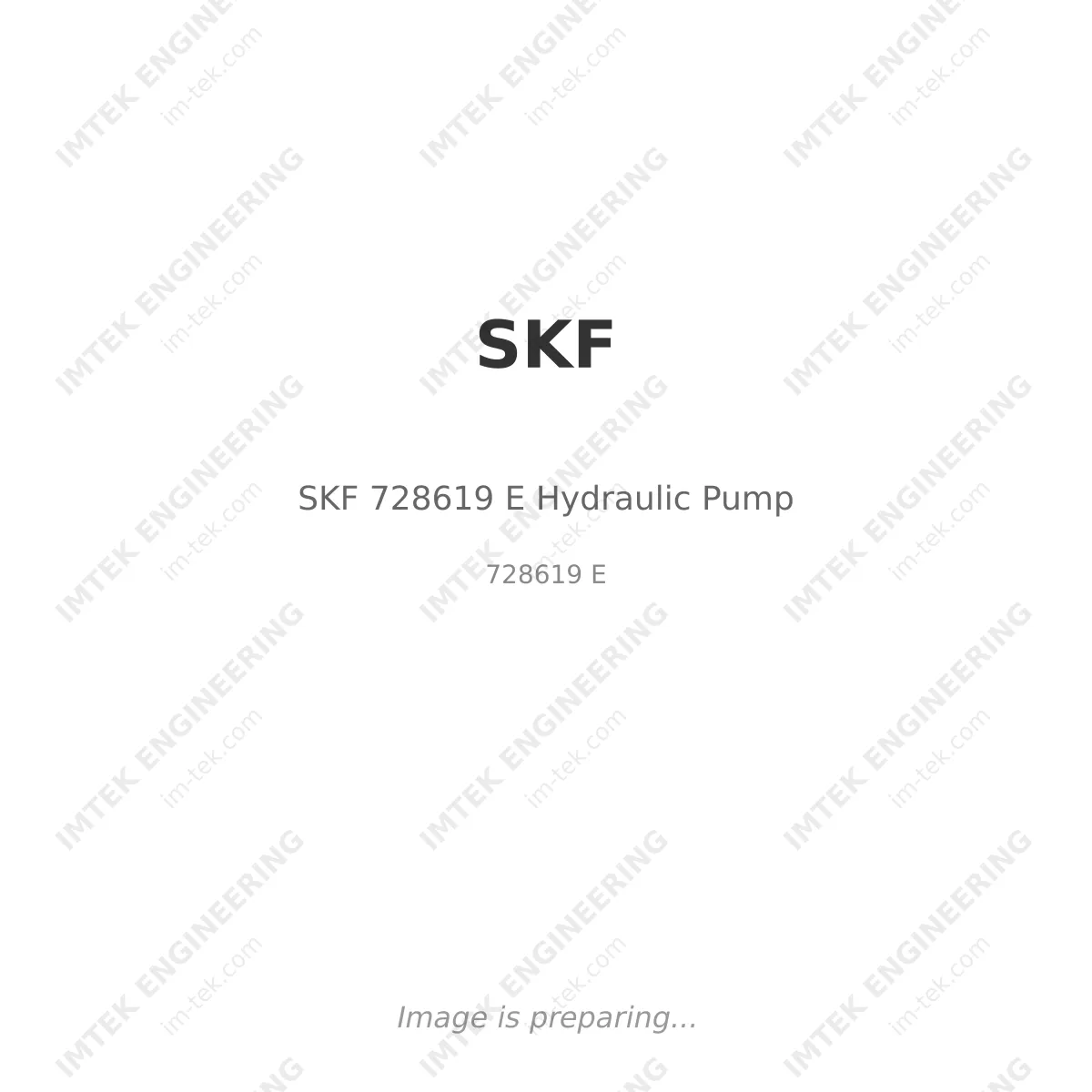 SKF SKF 728619 E Hydraulic Pump - 728619 E