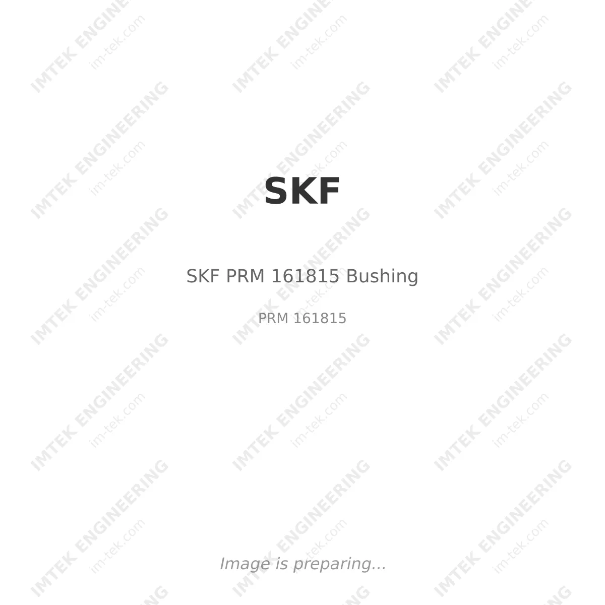 SKF SKF PRM 161815 Bushing - PRM 161815
