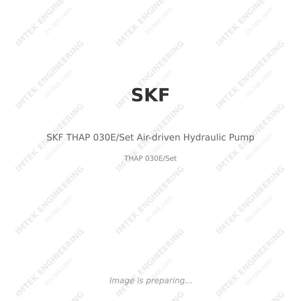 SKF SKF THAP 030E/Set Air-driven Hydraulic Pump - THAP 030E/Set