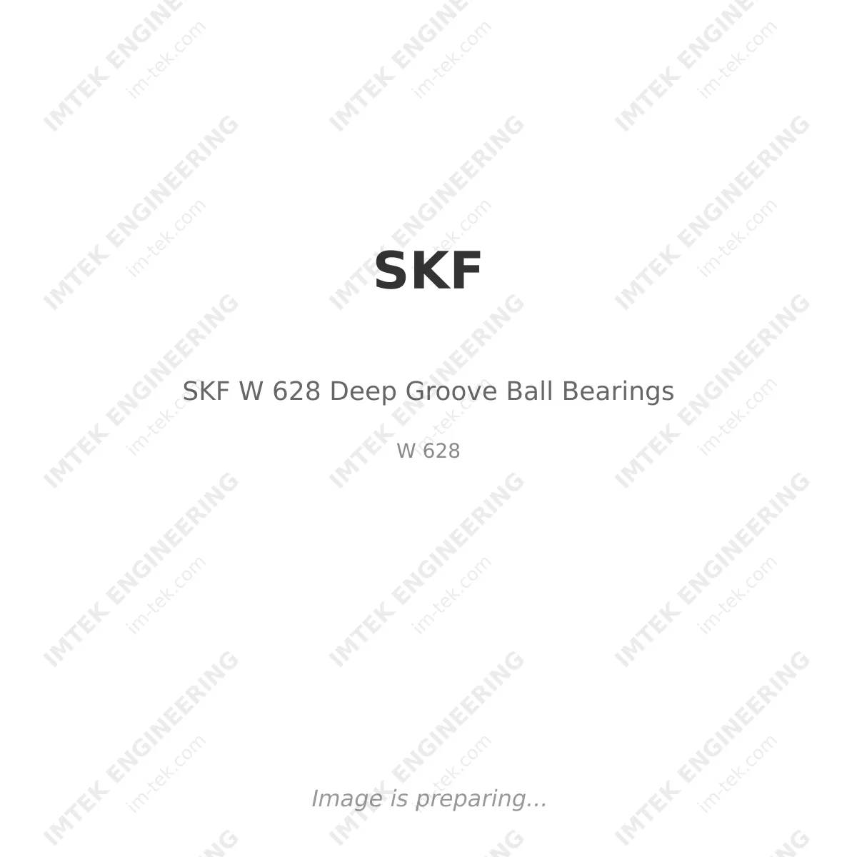 SKF SKF W 628 Deep Groove Ball Bearings - W 628