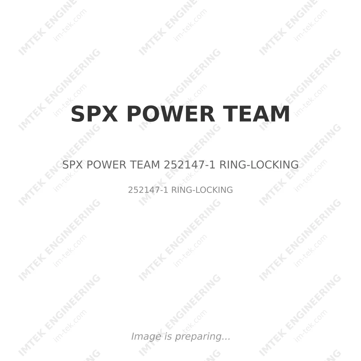 SPX POWER TEAM SPX POWER TEAM 252147-1 RING-LOCKING - 252147-1 RING-LOCKING