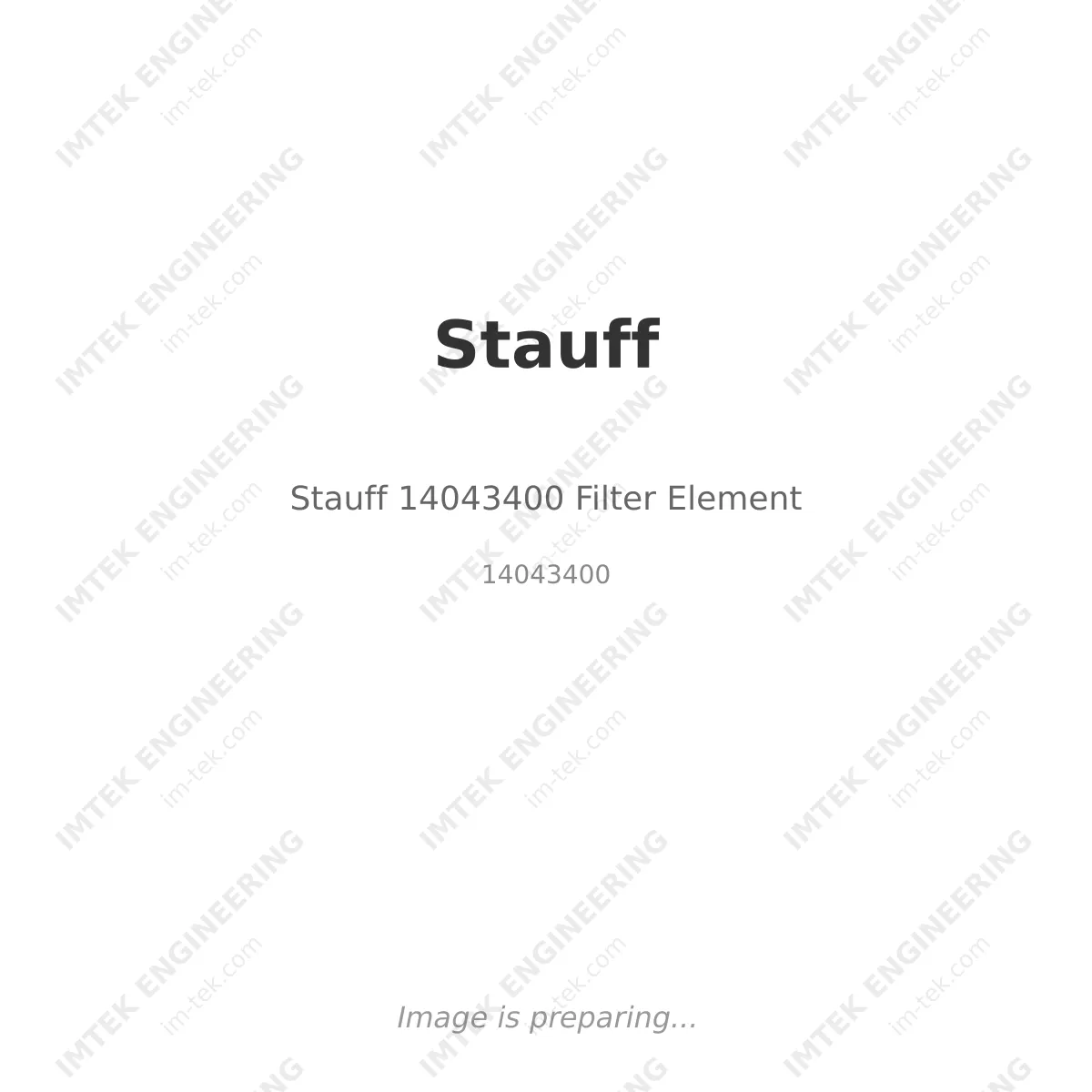 Stauff Stauff 14043400 Filter Element - 14043400