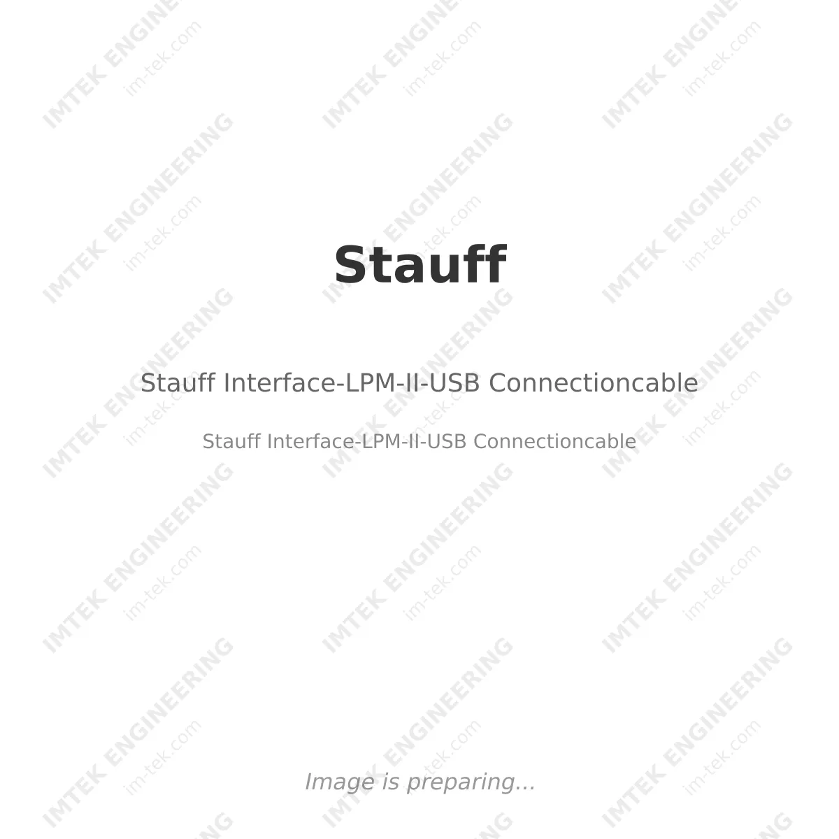 Stauff Stauff Interface-LPM-II-USB Connectioncable - Stauff Interface-LPM-II-USB Connectioncable