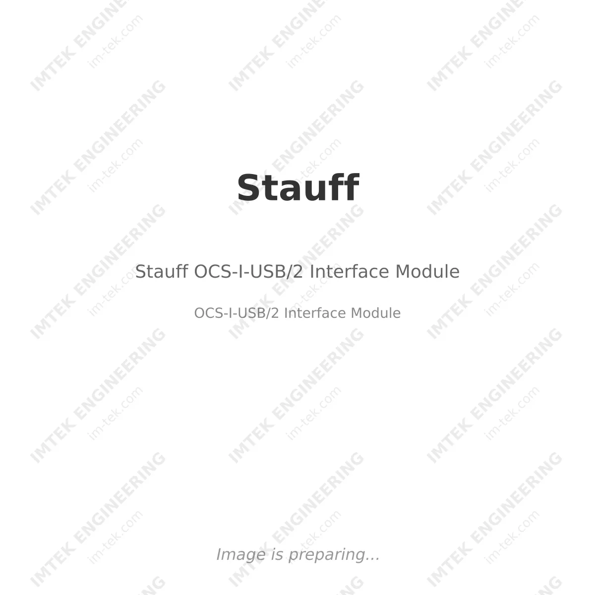 Stauff Stauff OCS-I-USB/2 Interface Module - OCS-I-USB/2 Interface Module