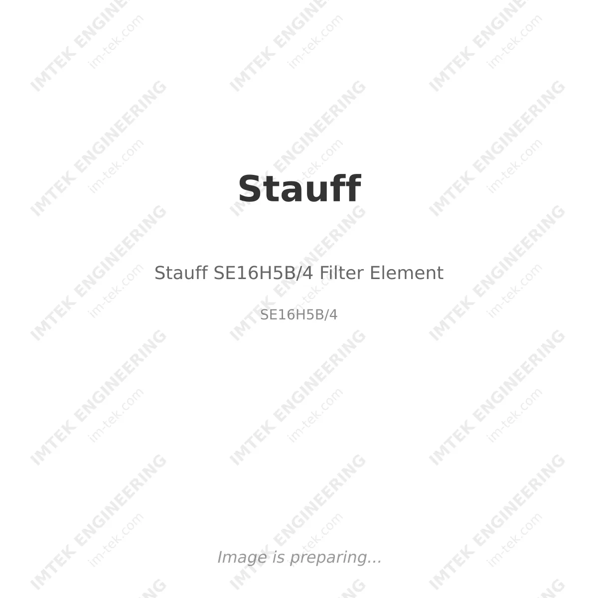 Stauff Stauff SE16H5B/4 Filter Element - SE16H5B/4