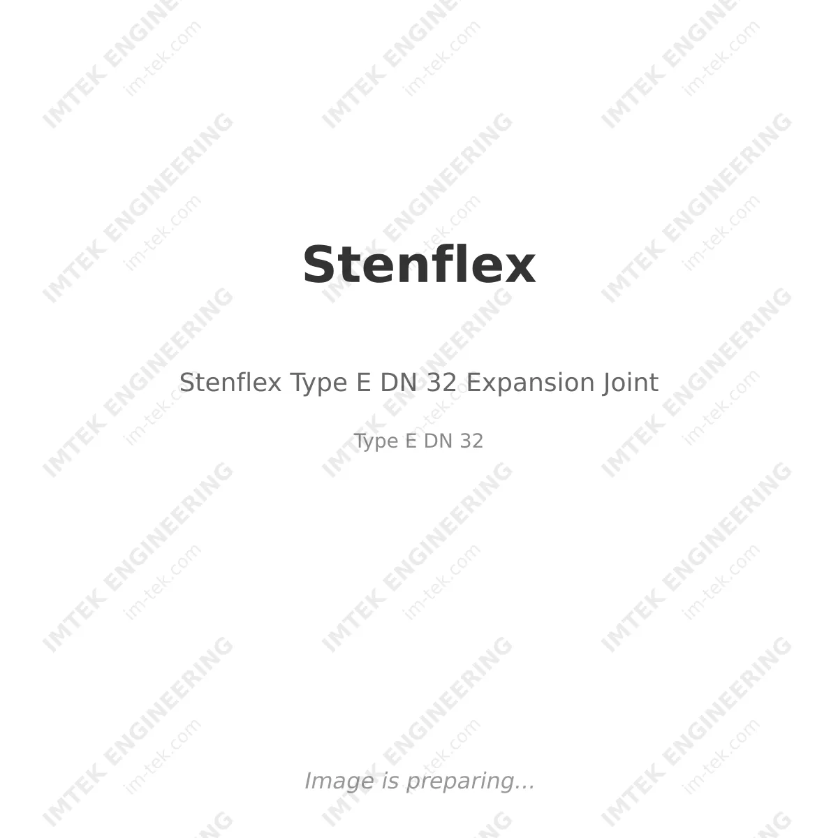 Stenflex Stenflex Type E DN 32 Expansion Joint - Type E DN 32