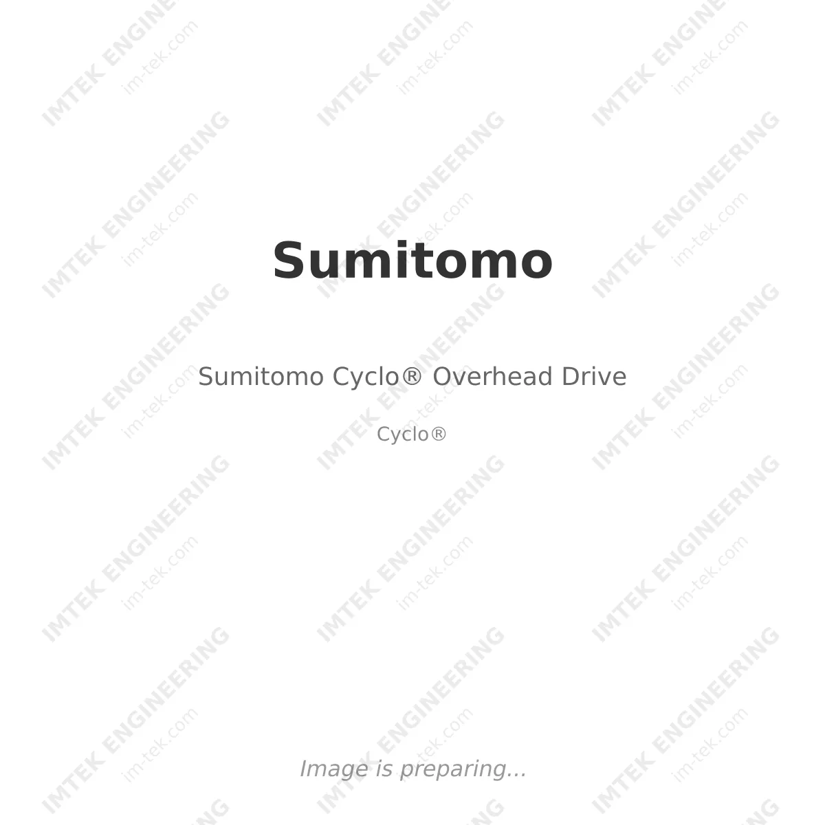 Sumitomo Sumitomo Cyclo® Overhead Drive - Cyclo®