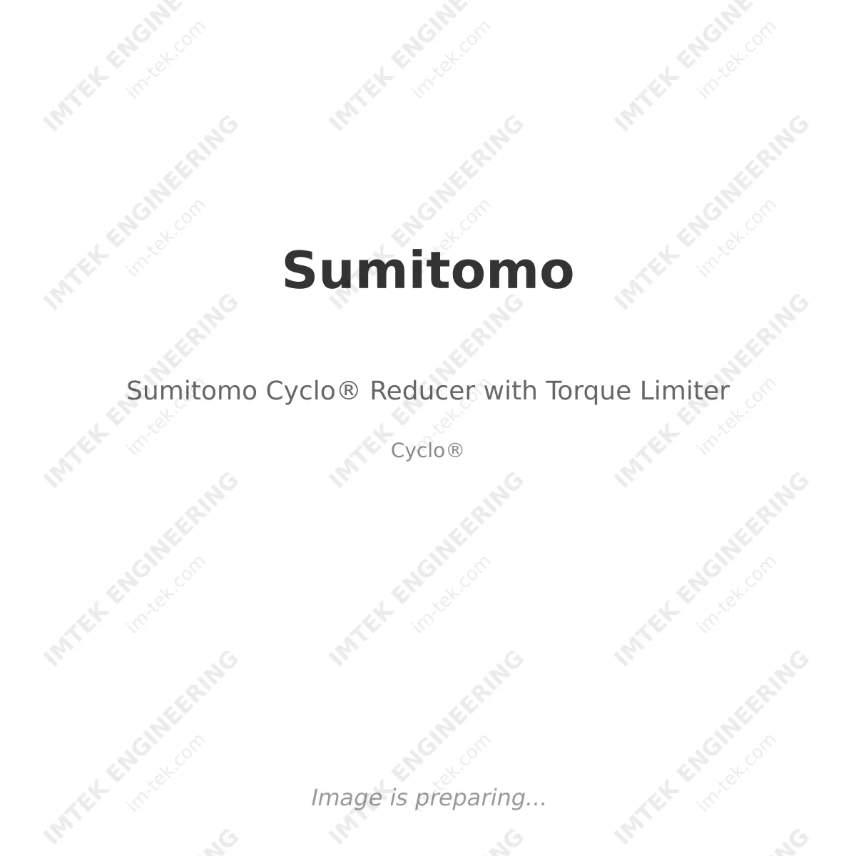 Sumitomo Sumitomo Cyclo® Reducer with Torque Limiter - Cyclo®