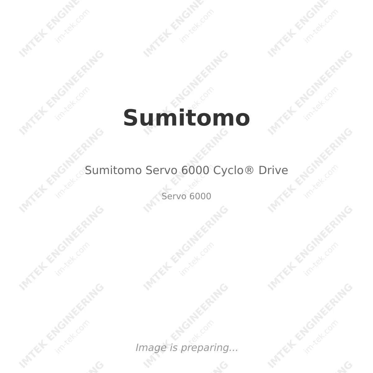 Sumitomo Sumitomo Servo 6000 Cyclo® Drive - Servo 6000