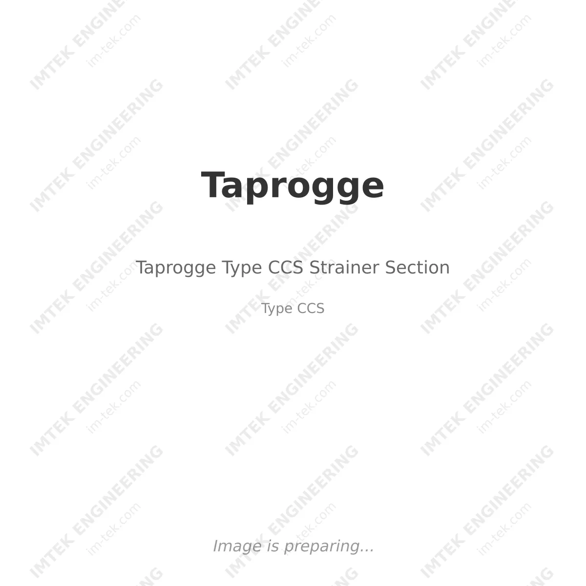 Taprogge Taprogge Type CCS Strainer Section - Type CCS