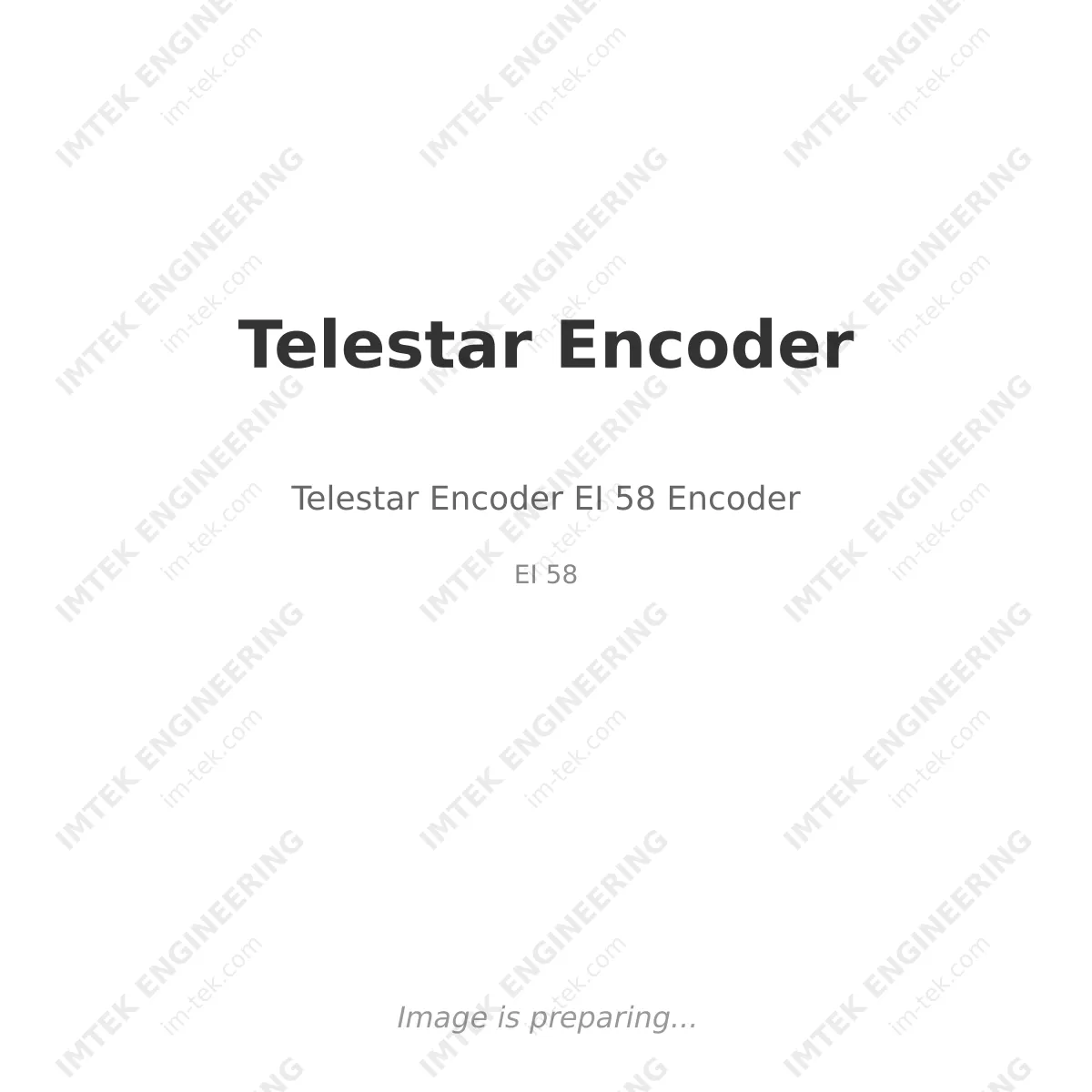 Telestar Encoder Telestar Encoder EI 58 Encoder - EI 58