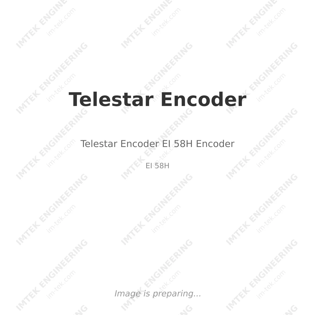 Telestar Encoder Telestar Encoder EI 58H Encoder - EI 58H