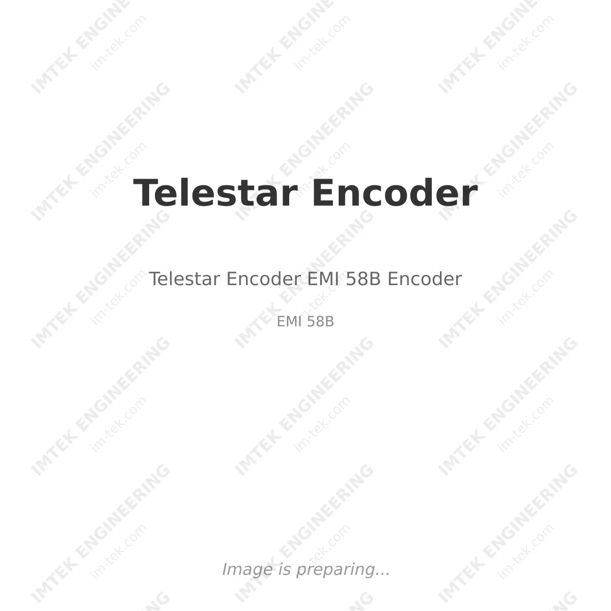 Telestar Encoder Telestar Encoder EMI 58B Encoder - EMI 58B