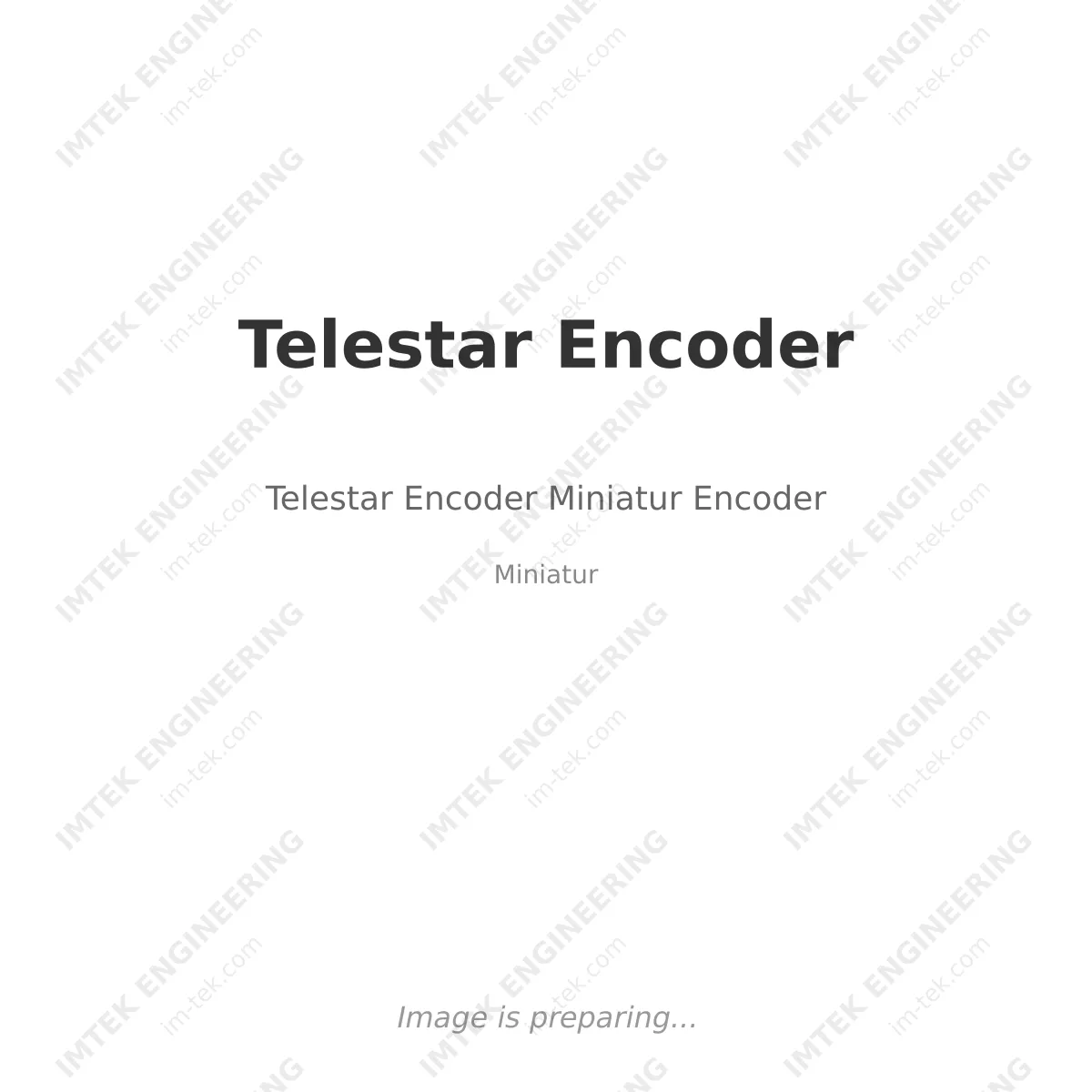 Telestar Encoder Telestar Encoder Miniatur Encoder - Miniatur
